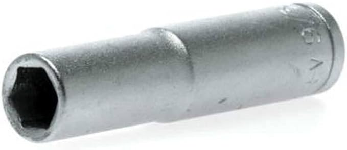 Teng Tools 9/32 Inch 6 Point SAE Deep 1/4 Inch Drive Chrome Vanadium Socket | Mechanic Tool | Hand Tool - M140209-C