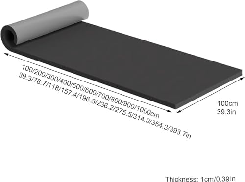 Self-Adhesive Rubber Foam Wall Protectors - Grey Foam Shields for Garage Gym & Studio, 39.3"x39.3" (100x100cm) - Prevent Wall Damage & Scratches