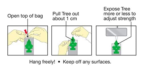 LITTLE TREES Car Air Freshener | Hanging Tree Provides Long Lasting Scent for Auto and Home | Bubble Gum, 24 Air Fresheners