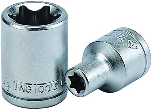 Teng Tools E7 1/4 Inch Drive Female E-Torx Star TX-E Chrome Vanadium Socket | Mechanic Tool | Hand Tool - M140707-C