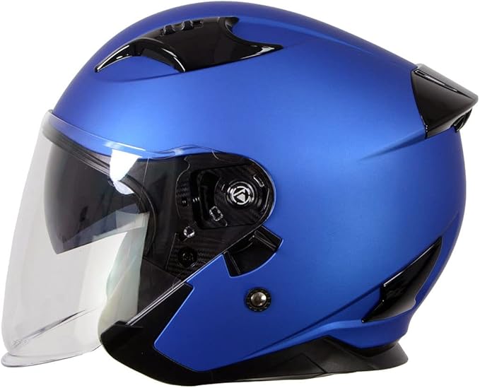 Milwaukee Helmets Open Face 3/4 Motorcycle Biker Rider Helmets MPH98XX - X-Large