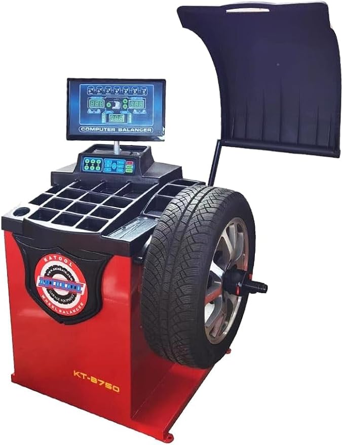 KATOOL 2.0HP Tire Machine Combo with Bead Blaster Double Assit Tire Changer Machine with Wheel Balancer Machine with Wheel Guard (KT-T830W+KT-B750)