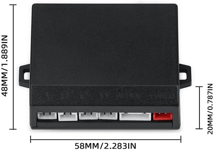 Parking Sensor Kit Backup Sensor Kit Reverse Sensor for Car 18 Color Options for Probes Adjustable Alarm Volume Professional Sensore de Reversa para Carro Safe Driving Assistant(Light Gold)