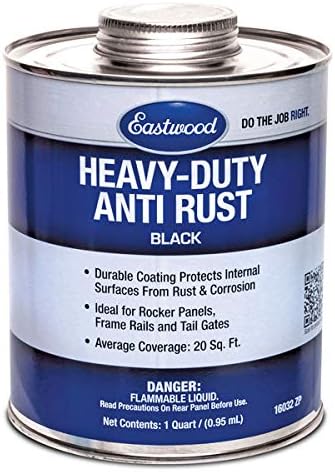 Eastwood Heavy Duty Anti Rust for Bare Metal Painted Surfaces Qts Black