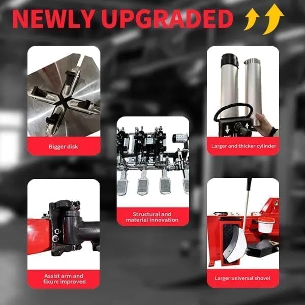 KATOOL Double Arm 2.0HP Tire Changer Machine and Balancer Combo 24" Tire Changer Automatic Measurement Wheel Balancing Tire Machine for Home and Shop
