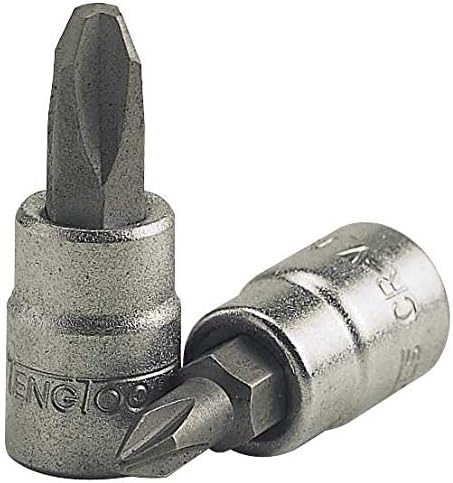 Teng Tools PH2 1/4 Inch Drive Phillips PH Chrome Vanadium Socket | Mechanic Tool | Hand Tool - M141302-C
