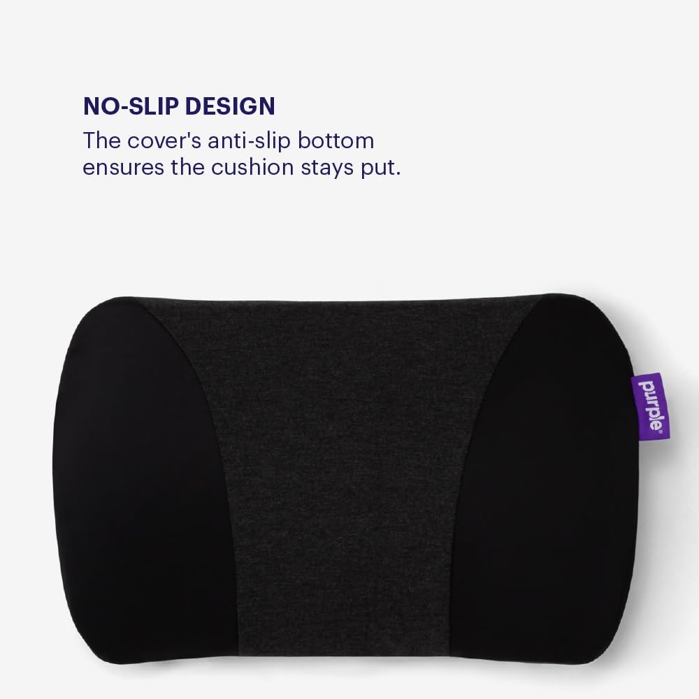 Purple Back Cushion | Pressure Reducing Grid Designed for Ultimate Comfort | Designed for Chairs, Gaming, and Travel | Made in The USA