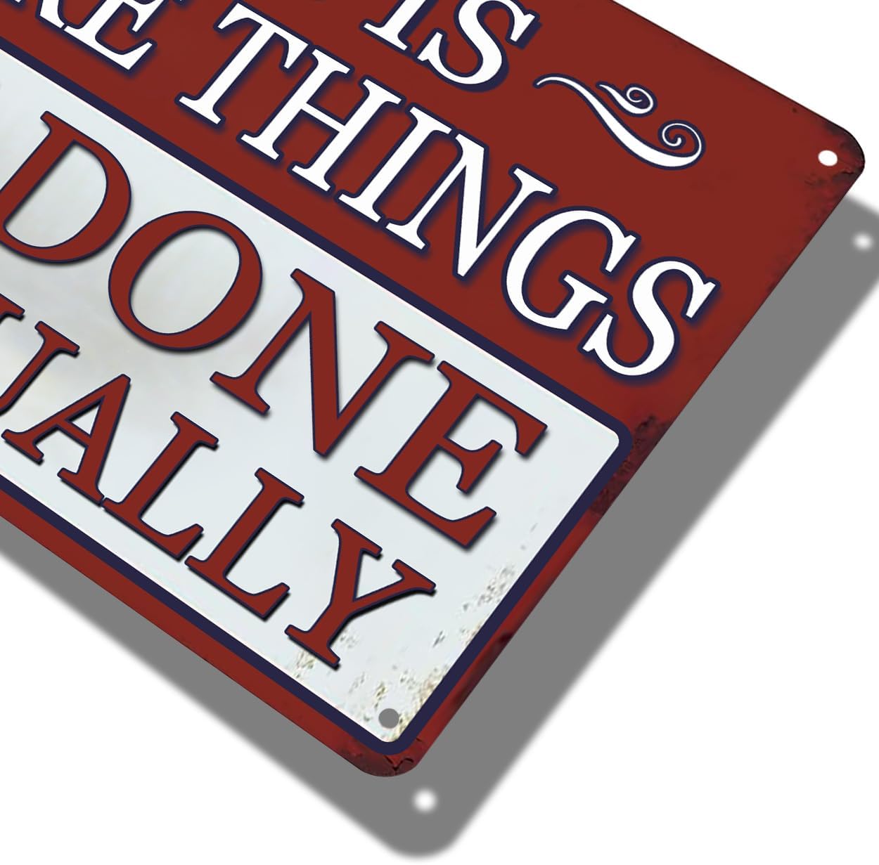 Funny Metal Garage Signs For Men Shop Sign Garage Wall Decor Dad Garage Tin Sign Vintage This Is Where Things Get Done Eventually Sign Mechanic Work Shop Accessories Man Cave Signs Office Decor