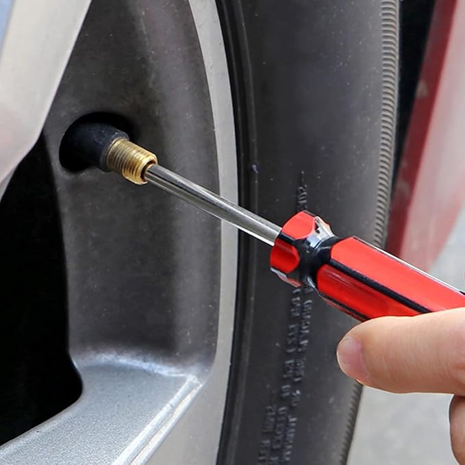 10Pcs Car Auto Screwdriver Valve Core Motorcycle Truck Bike Screwdriver Valve Stem Core Remover Tire Tube Installer Repair Tool