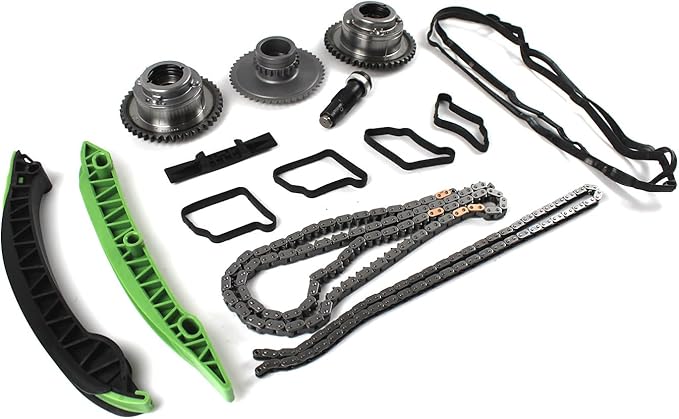 2710501400 2710501500 Timing Chain Kit with Camshaft Adjuster Fits for Mercedes W203 W204 SLK250 E250 M271 C200 Chain Timing Tool Replacement OE 2710500116 2710500911 A2710503347 A2710502547