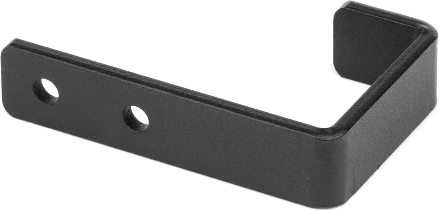 4 Pcs 4-3/8" Heavy Duty Black Steel J Hooks, Wall Mount Utility Hook for Hanging Barbells Garage Storage