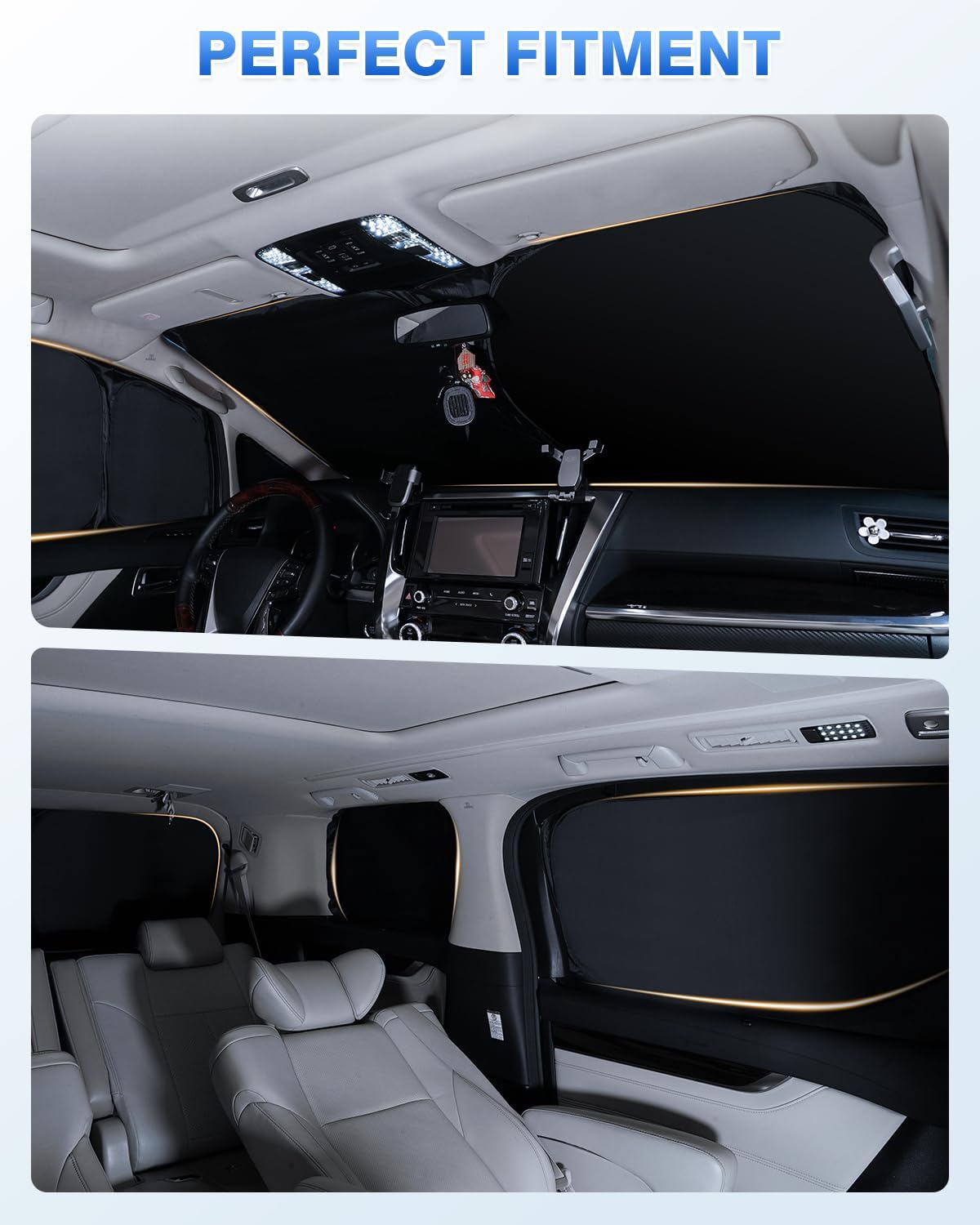 Sunshades for Subaru Crosstrek 2024 2025 2026 Accessories Windshield Sun Shade Side Rear Window Shade Cover Sun Visor Shield Privacy Protection Keep Vehicle Cool Black 8PCS