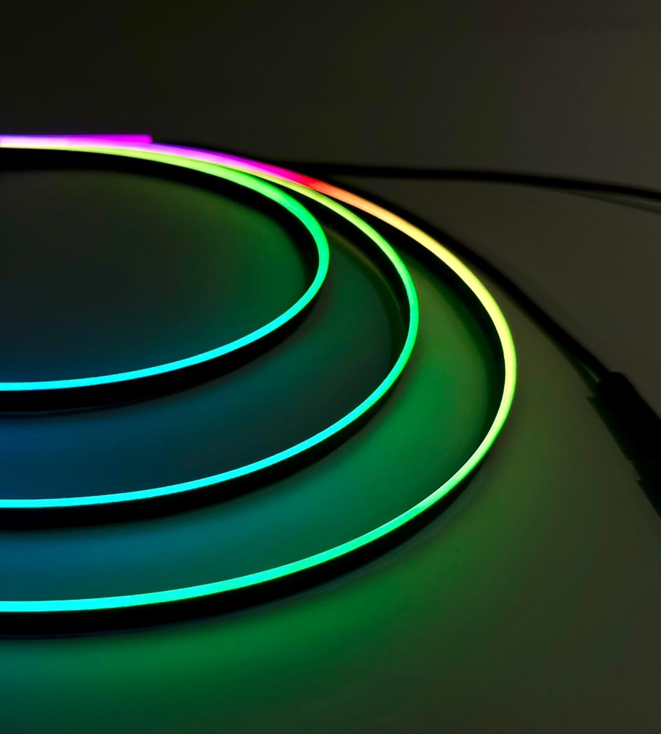 KENANEK Acrylic Interior Car LED Strip, 10 in 1 USB/Type C Interface Colorful 187-inch car Ambient Lights kit,Supporting Wireless Control Modes,with 16 Million Color Options