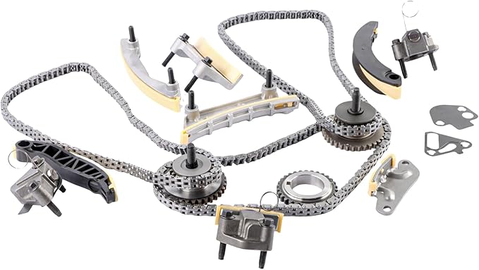 Engine Timing Chain Kit 12612839 12645465 Fits for 2007-2015 Cadillac Buick Saturn Pontiac 3.6L 3.0L DOHC Aftermarket Part