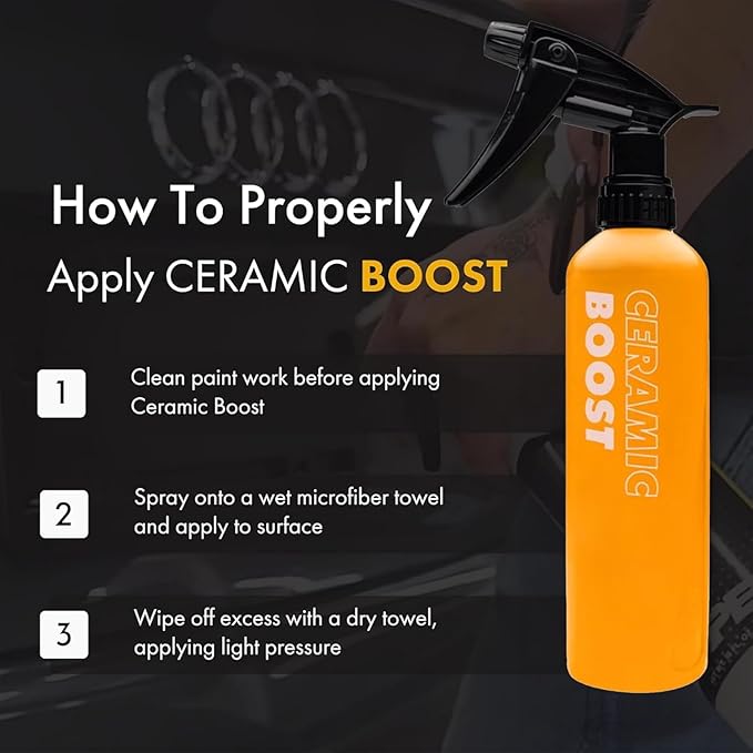 XPEL Ceramic Boost Spray Coating, 5 Gallon - Silicon Dioxide Car Detailing Spray, Beads and Repels Water, Dust, Lint, and Protects Against Debris - Safe for Cars, Trucks, Motorcycles, RV's & More