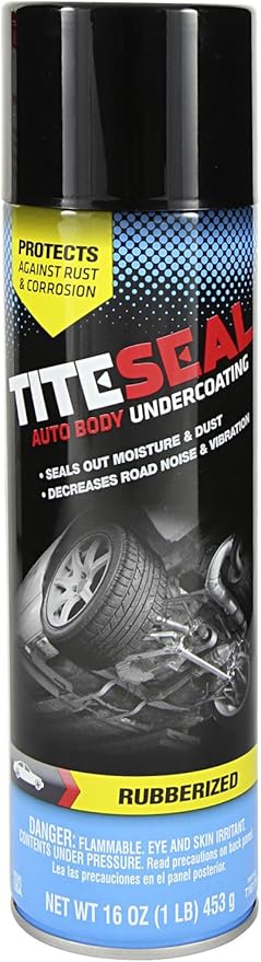 TITESEAL by GUNK T1617R Rubberized Auto Body Undercoating - 16 oz.