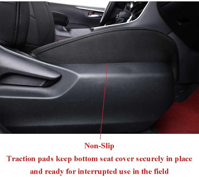 EKR Rav4 Seat Covers Custom Fit for Toyota Rav4 (for Hybrid) 2019-2025 LE,XLE,XLE Premium,Limited,Woodland Edition,Truck Seat Cover Full Set for SUV,Neoprene(Black)