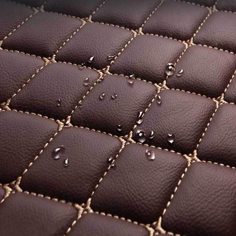 Customized Personalized car Floor mats, All-Weather Luxury car Floor mats, Waterproof and Anti Slip Leather car Floor mat Lining, 95% Customized car, Truck, and SUV Floor mats (Grey)