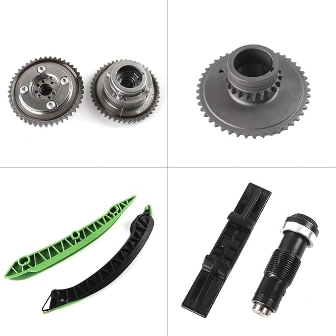 2710503347 M271 Engine Timing Chain Kit w/Camshaft Adjuster Compatible with Benz W203 W204 SLK250 E250 M271 C200 S212 C180 After-Market Parts 2710301163 2710503447