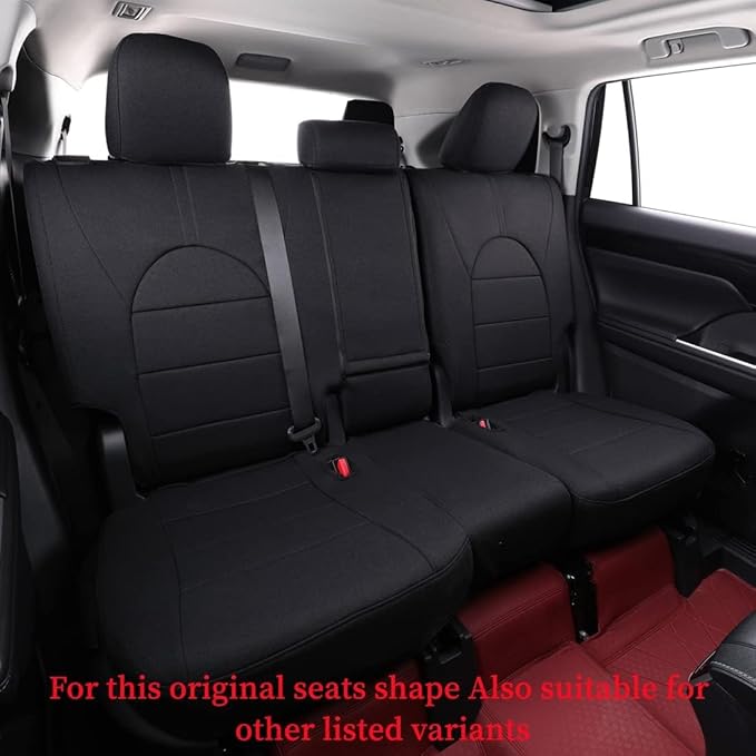 coverdream 4runner Car Seat Covers Full Set for 2025 2026 Toyota 4Runner 5 Seats Pickup Truck Seat Cushion,Fully Covered Breathable Polyester Seat Protector,Armrest Cover Included(Black)