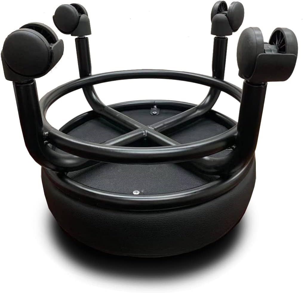A&A Rolling/Scoot Stool | Comfortable | Heavy-Duty/Sturdy | 360 Degree Rotating | Low to Ground Acubest (1)