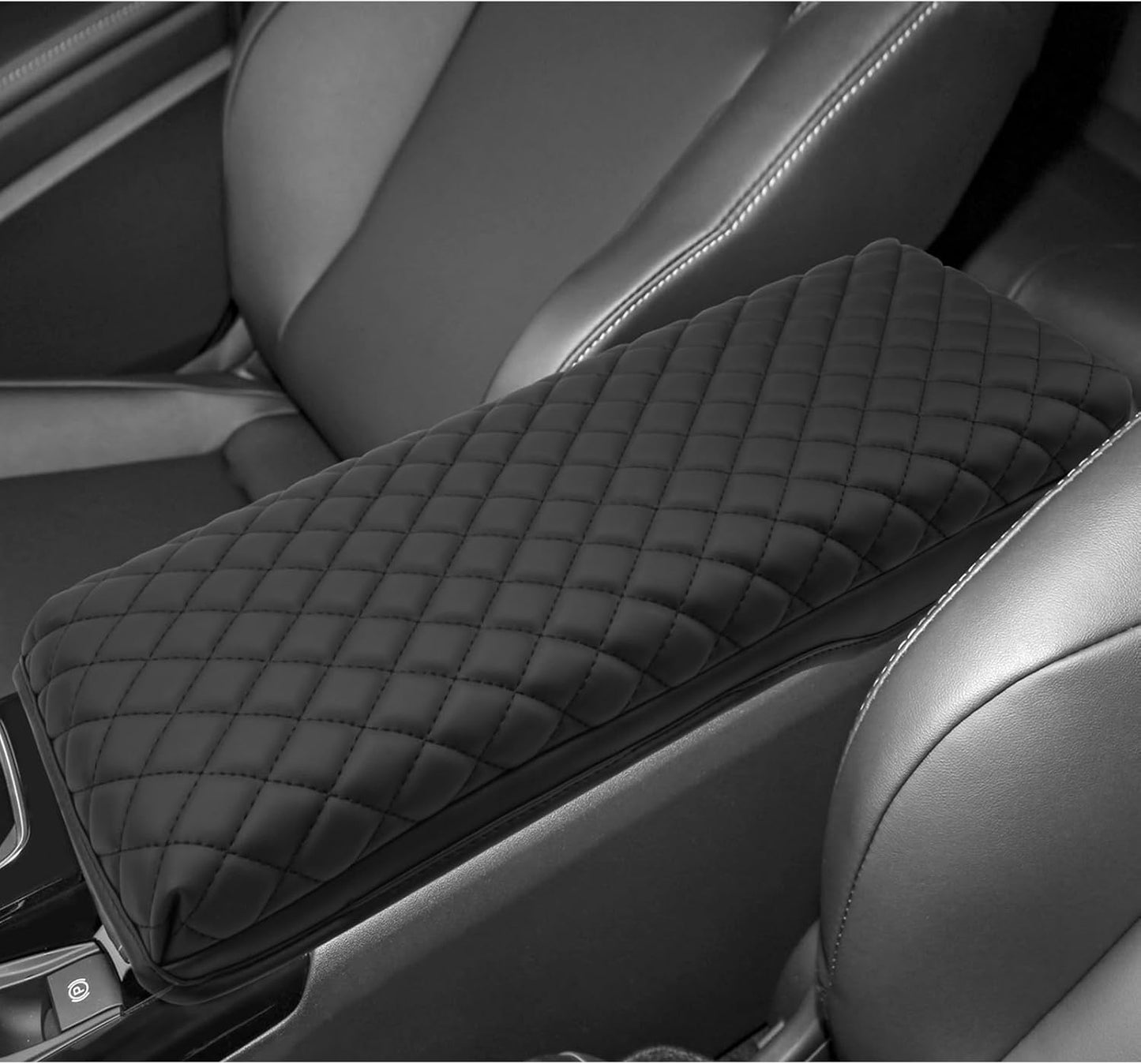 SXCY for 2025 Toyota Camry Armrest Cover for Toyota Camry 2025 Accessories 2025 Camry Center Console Cover 2024 Camry Middle Console Cover (25 Camry Armrest Pad(Rhombus Style))