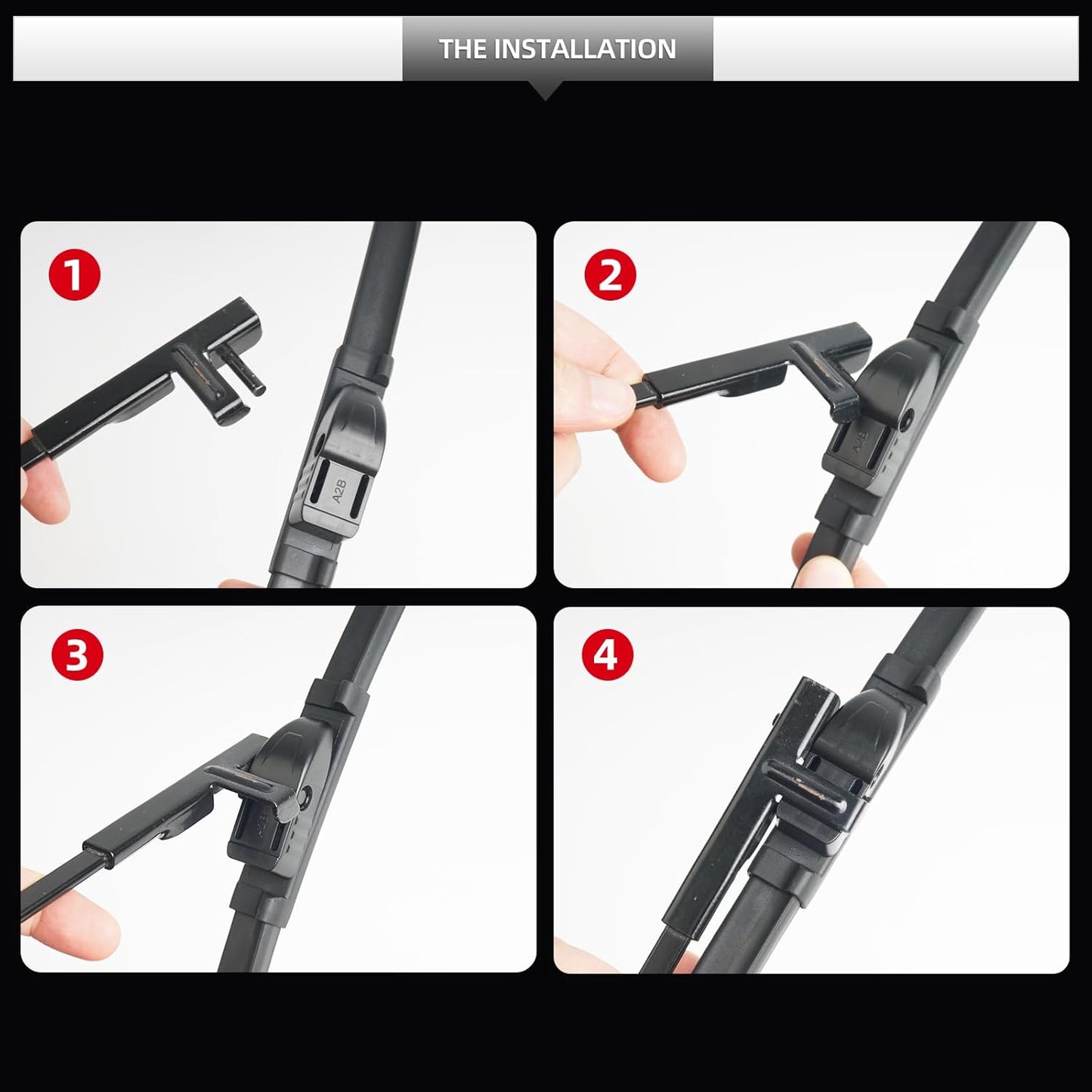 Front Windshield Wipers, 2-Piece Set for BMW 5 Series 528i 535i 535d 550i 2011 2012 2013 2014 2015 2016 - Automotive Replacement Front Wiper Blades for Car Window