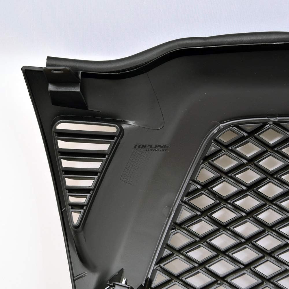 Matte Black Dragon Mesh Front Hood Bumper Grill Grille Gurad Guard ABS Compatible With 05-11 Toyota Tacoma