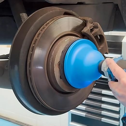 Wheel Hub Grinder Cleaning Tool, 6 inch Wheel Hub Cleaner Resurfacing Kit, Universal Hub Rim Rust Removal Tool with 1/2" Drill Adapter and 2 Pcs Grinding Discs - for Car, Caravan, SUV, Truck