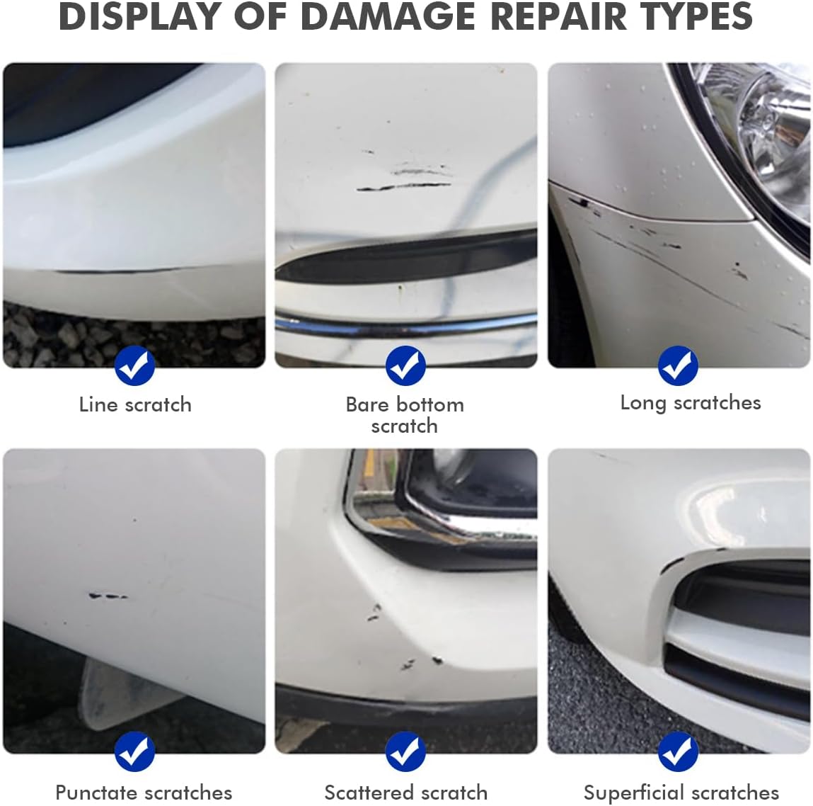 Quartz White (WW8) Touch Up Paint Compatible with Hyundai, DIY Car Paint Scratch Repair, Automotive Paints, Quick & Easy Fix Scratch Repair for Tucson/Elantra/Santa Fe/Sonata