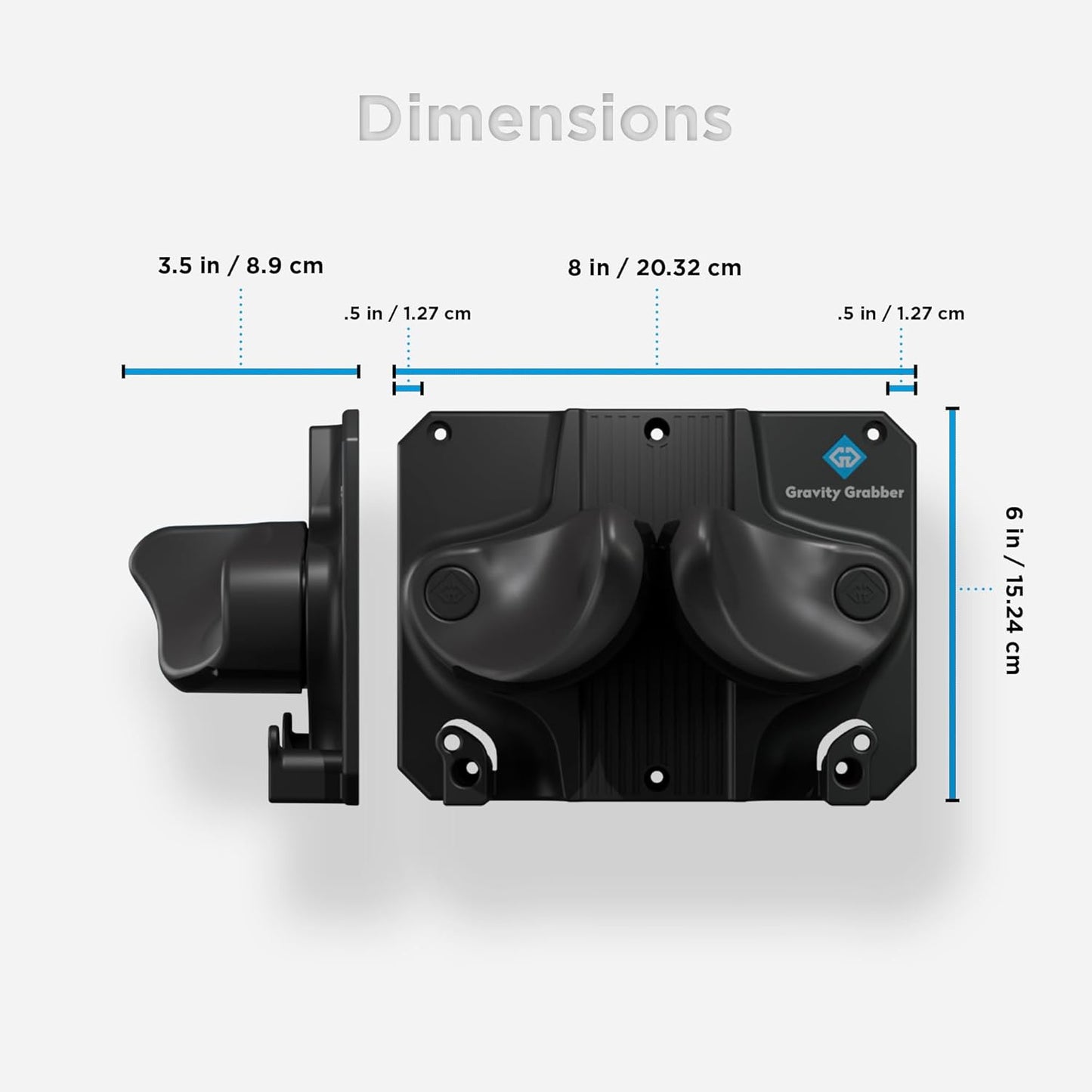 Ultimate Ski & Snowboard Wall Storage Rack - Fits any Ski or Snowboard - Save Your Rocker, Tips and Tails - Damage-free - 3x - Black