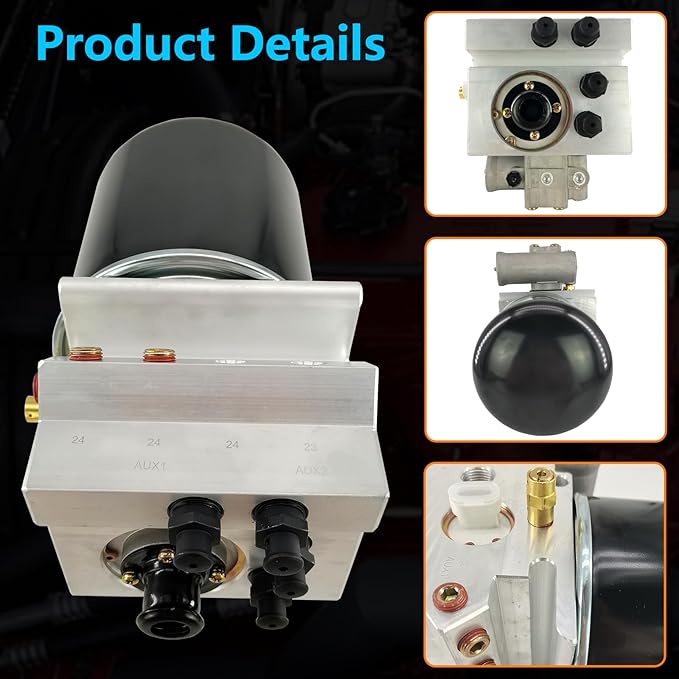 801266 Air Dryer Assembly 12V with Desiccant Cartridge Kit Fit for Kenworth Volvo Freightliner Columbia Peterbilt International Western Star Trucks Bus RV Tractors