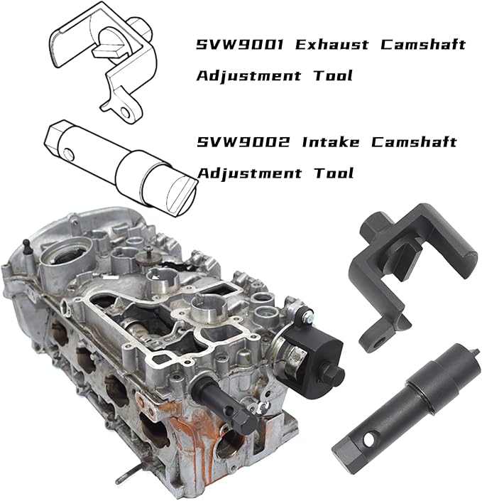 Camshaft Crankshaft Engine Timing Tool Kit, 31PCS Set Compatible with Audi VW VAG 2006-2018 EA888 1.8T 2.0T, with Carry Case & Gloves