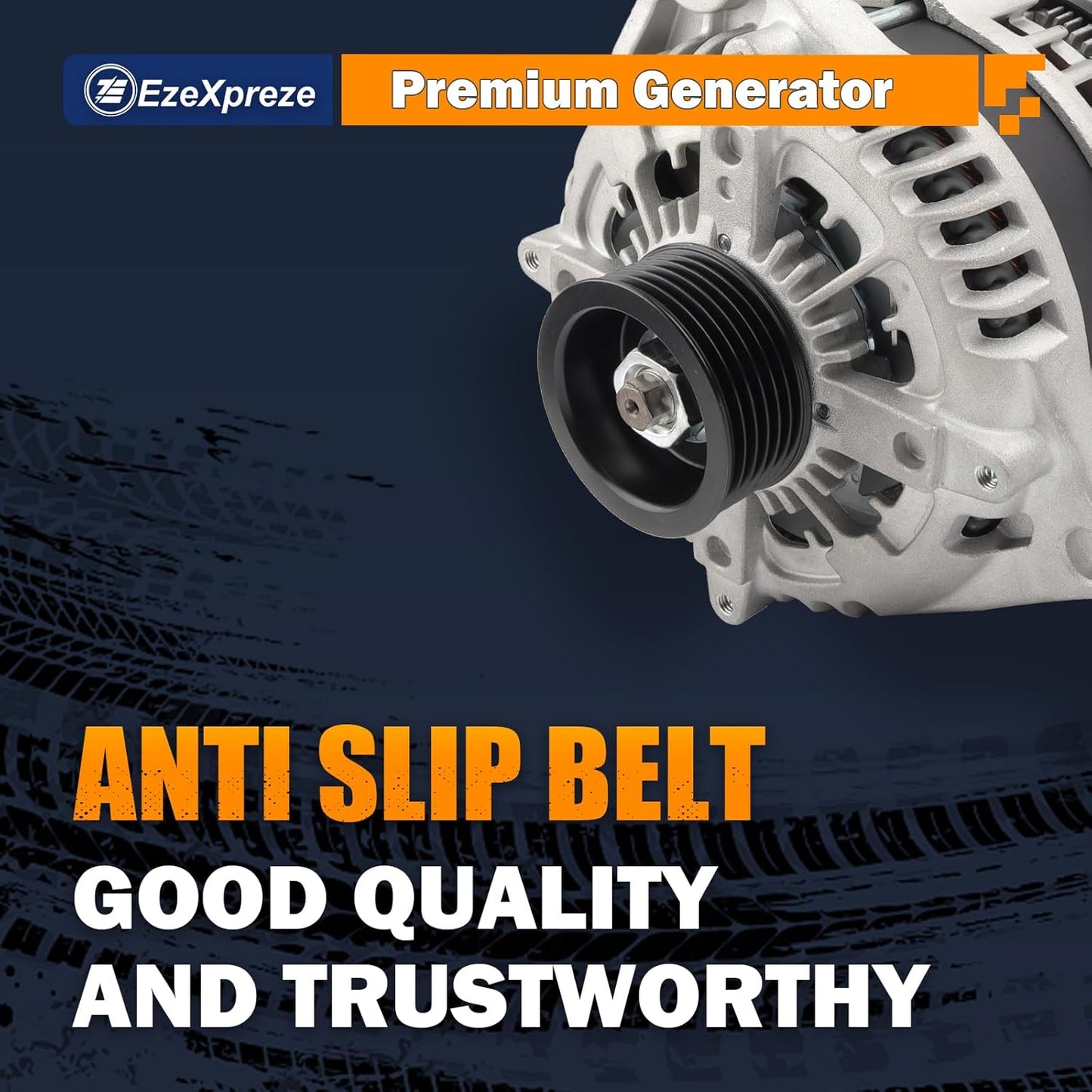 Ezexpreze Alternator Compatible with Ford F-150 F150 2015-2020 5.0L V8, 12V 240A 6-Groove Pulley Clockwise, OE# 44000 42103 FL3T10300JA FL3Z10346G HL3710300FA HL3Z10346F 1042110081 1042110080