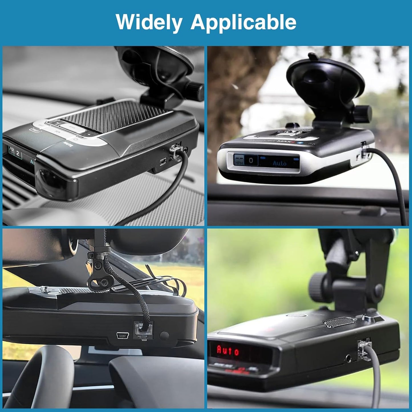 Radar Detector Cord, Type C to RJ11 Plug Cable,for Escort Radenso XP Uniden Beltronics Cobr Whistler Radar Detector,Replacement Power Cable for Radar Detectors