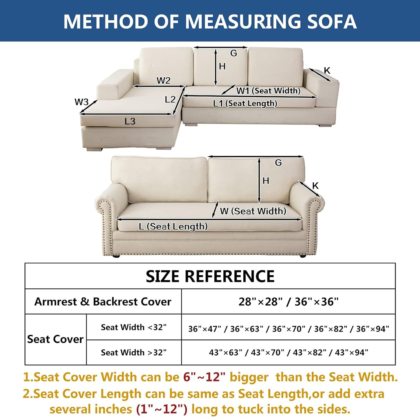 Eismodra Couch Cover,Sectional Couch Covers,Sofa Covers for 3 Cushion Couch,Anti-Slip Sofa Slipcovers for Dogs Cats Kids Loveseat Recliner L Shaped Armrest Backrest,Coffee 36''x47''(Only 1 Piece)