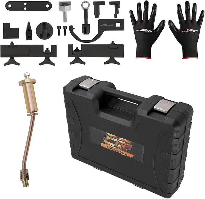 maXpeedingrods Engine Camshaft Alignment Timing Tool Kit for Land Rover Range Rover Sport Jaguar Discovry 4/5 V8 5.0 L V6 3.0L, with Fuel Injector Remover Installer Tool, 13 Pcs