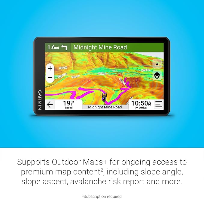 Garmin Tread® 2, Powersport Navigator, 6" Glove-Friendly Display, Built for Extreme Weather, Preloaded Mapping, Snowmobile Trails for U.S. and Canada