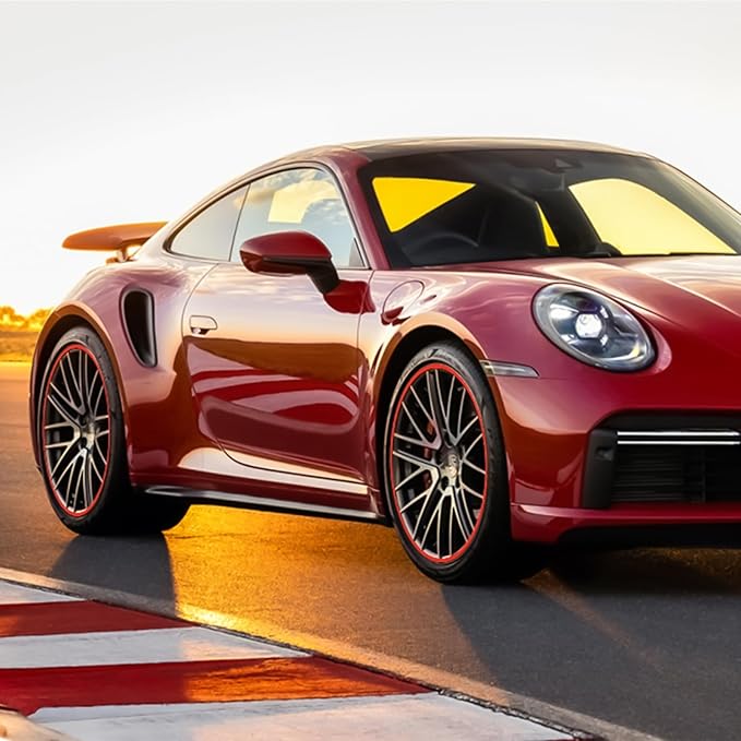 Car Wheel Rim Protectors Guard, 19" Automotive Wheel Anti-Scratch Protector, with Aluminium Alloy Material, Strips for Curb Rash Prevention, Set of 4 Wheel Accessories Suitable for Cars,Trucks, Tesla