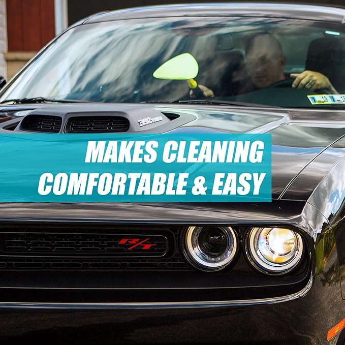 Invisible Glass 99031 Reach & Clean Glass Windshield Cleaner Tool Combo Kit With Premium Aerosol Glass Cleaner, Extendable Handle, (2) Reusable Quick Change Microfibers, and Storage Bag