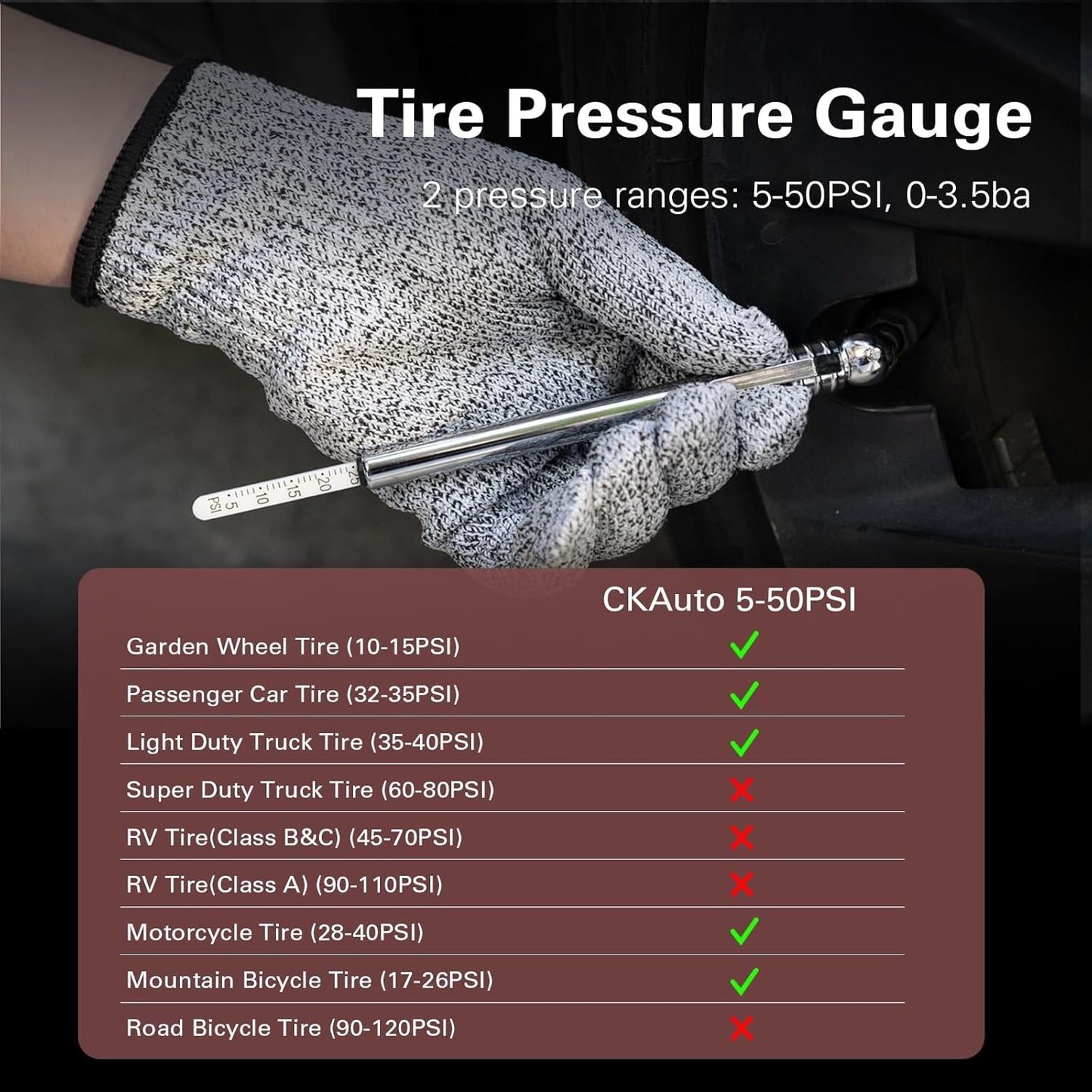 CKAuto Tire Plug Repair Kit, Heavy Duty Car Emergency Tool Kit for Flat Tire Puncture Repair, 80 Pcs Value Pack, Tire Patch Kit fit for Autos, Cars, Motorcycles, Trucks, RVs, etc.