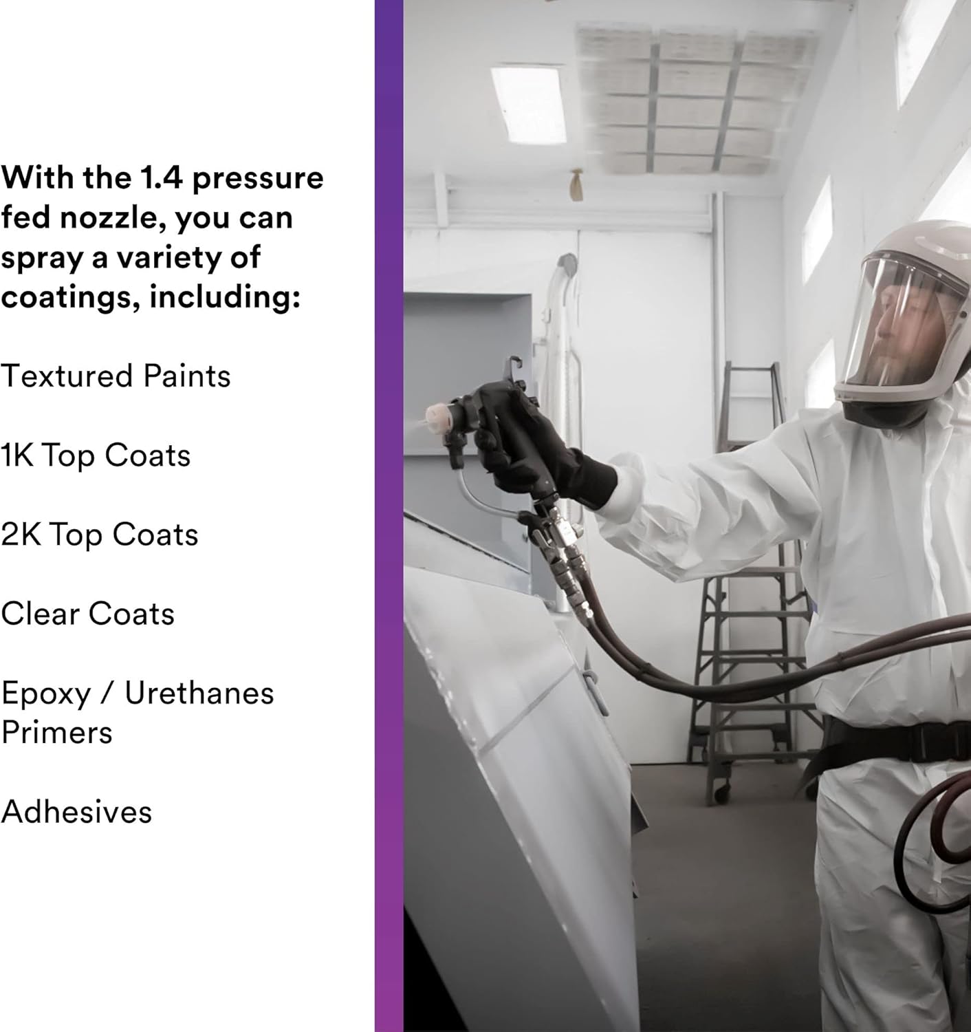 3M Performance Pressure HVLP Atomizing Head Refill Kit, 26814, Size 1.4, Orange, for use Performance Industrial Spray Gun, 10 Pack