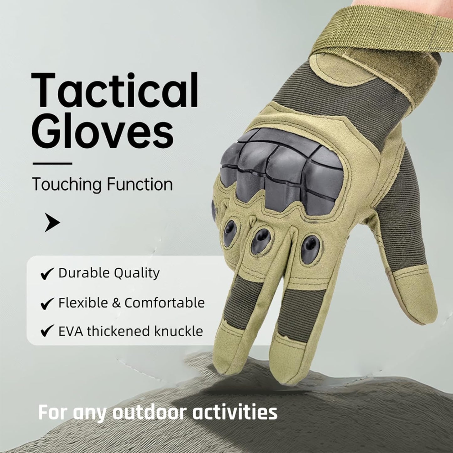 Touchscreen Tactical Gloves for Outdoor Protection Gloves, Cycling, Motorcycle Riding, Rock Climbing