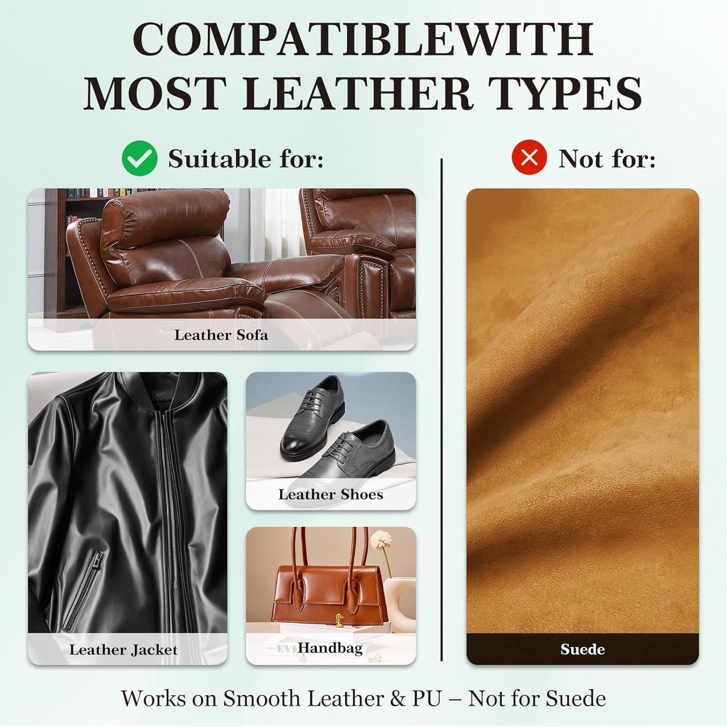 Leather Color Restorer, Leather Recoloring Balm, Scratch Remover, Leather Dye, Leather Paint with Leather Conditioner, Leather Repair Kit for Furniture Couches Car Seats Shoes, Maroon