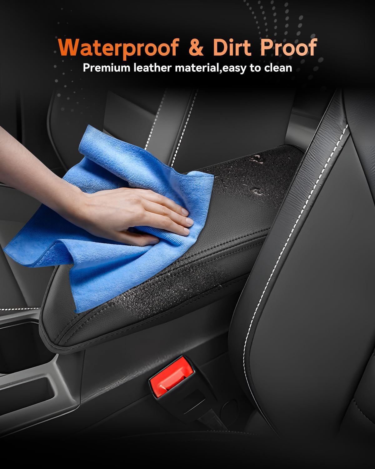 CDEFG for Volkswagen Jetta 2020-2025 Center Console Cover Armrest Box Cover for Jetta (S, Sport, SE, SEL, GLI Autobahn) 2021 2022 2023 2024 2025 Accessories Console Arm Rest Protector