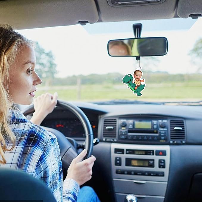 FIMILOVE Custom Air Freshener for Car with Face and Cartoon Body, Personalized Gift for Valentine’s Day Birthday- Ideal for Car Wardrobe Bathroom Hanging Ornaments