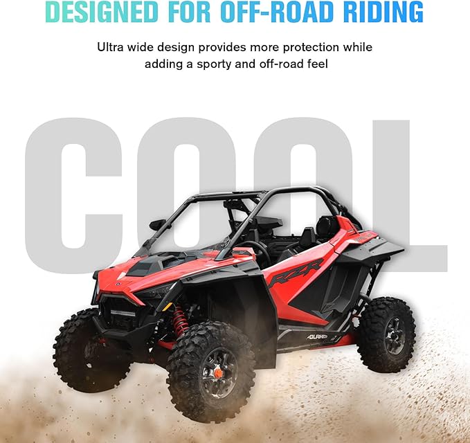 Fender Flares for RZR PRO XP/XP 4 2020-2023, Front & Rear Heavy Duty Wider Mud Flaps Kit for 2022+ PRO R/Turbo R/Turbo R 4, Extended Exterior Accessories (Replace #2884685)