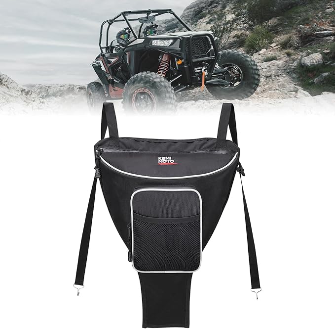 KEMIMOTO UTV Center Storage Bag UTV Cab Pack Center Seat Bag Compatible with Polaris RZR XP 1000 Turbo S 900 570 800 Storage Accessories 1680D High-Density with Multiple Pockets and Easy Install