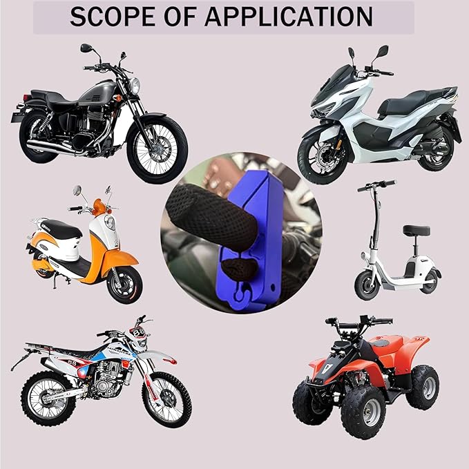 Motorcycle Throttle Lock - Heavy Duty Motorcycle Locks Anti Theft, Motorcycle Accessories for Moped Dirt Bike Scooter and ATV