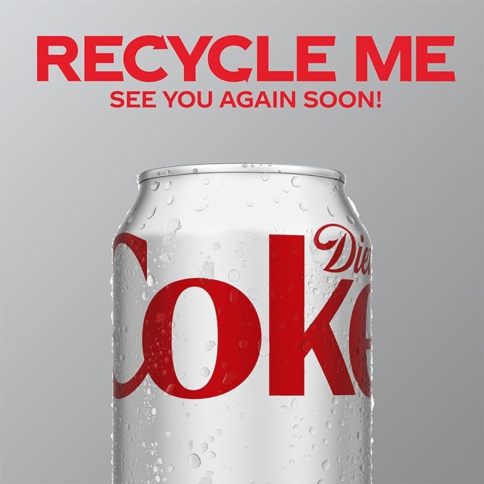 Diet Coke Soda Soft Drinks, 12 fl oz Fridge Pack Cans, 12 Pack - Cola Flavored Diet Soda Soft Drinks